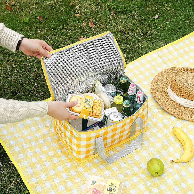 Factory wholesale outdoor large capacity picnic bag camping picnic basket travel picnic bag portable lunch bag insulation bag