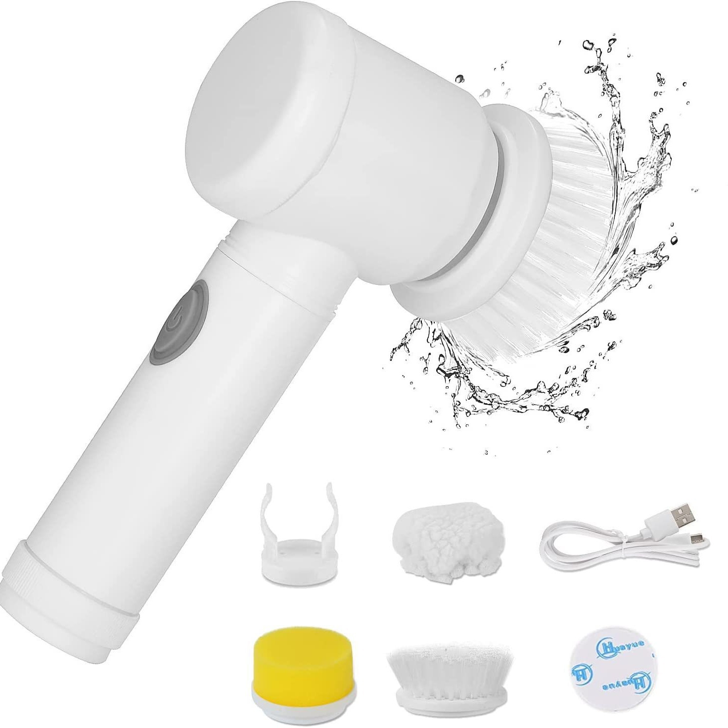 Cross-border household multifunctional kitchen bathroom toilet corner bowl brush shoe brush handheld wireless electric cleaning brush