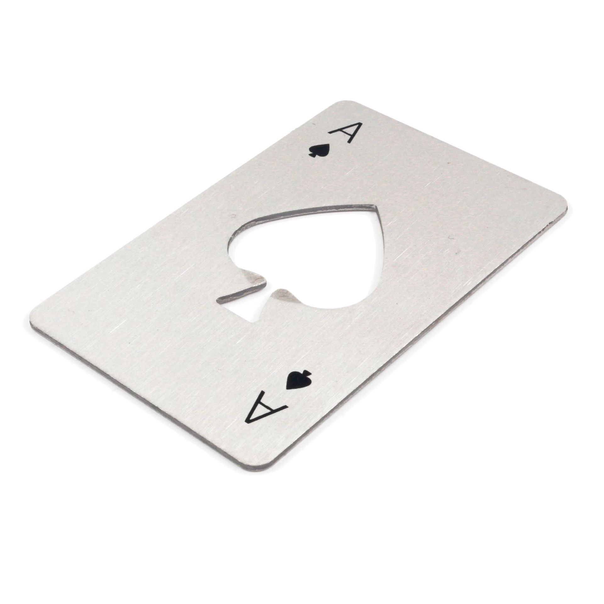 Spades a credit card type bottle opener creative playing card shape stainless steel household tools bottle opener beer opener