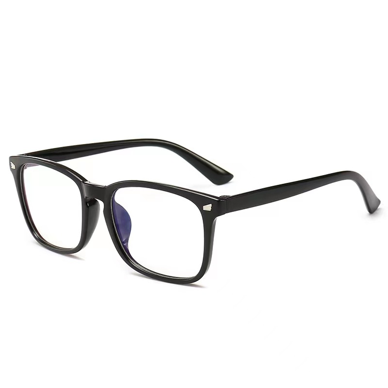 新款米钉防蓝光眼镜男女经典大框平光镜学生可配近视眼镜厂家批发