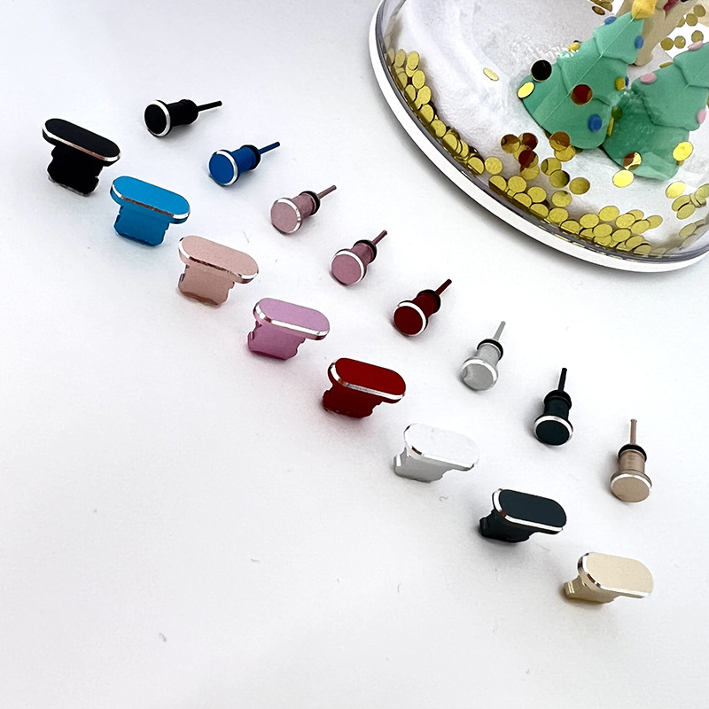 Factory direct mobile phone dust plug for iPhone13Promax Apple USB charging port metal dust