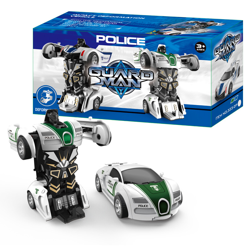 Children's collision inertial deformation car impact deformable toy car Bugatti Farah children's toy car