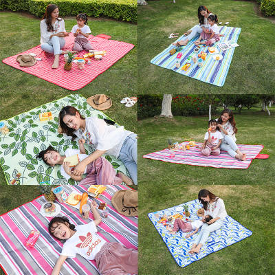 Outdoor Moisture-proof Mat Outdoor Oxford Cloth picnic cloth floor mat portable moisture-proof beach mat plus logo