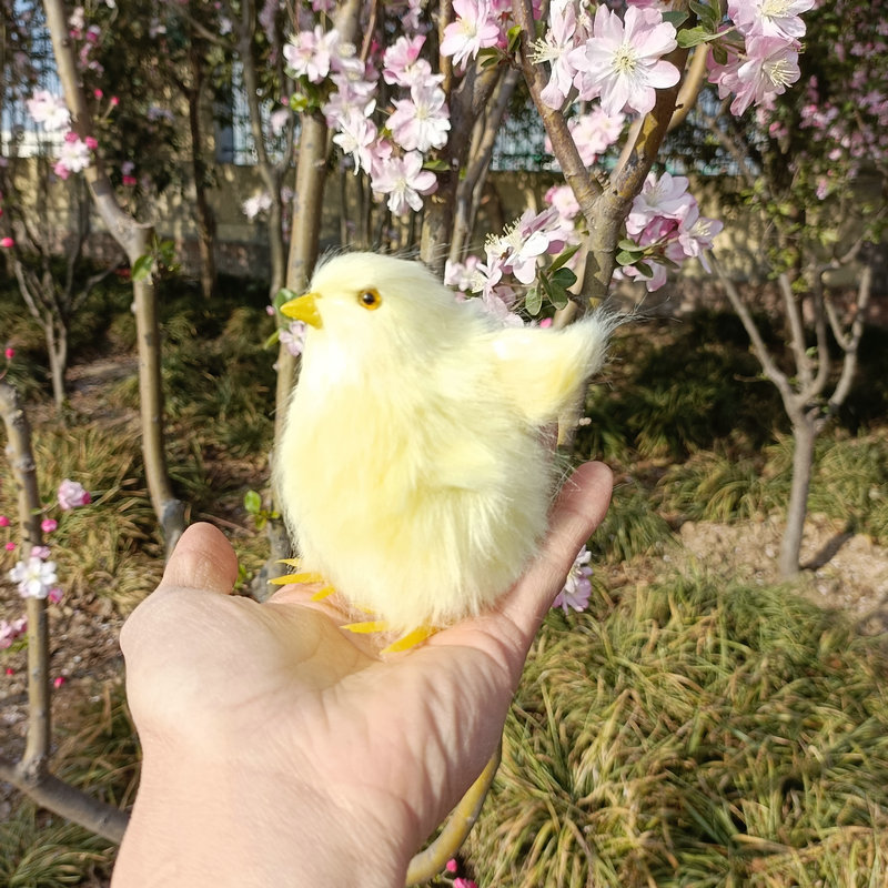 Cross-border Simulation Chicken Plush Toy Animal Doll Children's Teaching Easter Supplies Chicken Model Ornaments