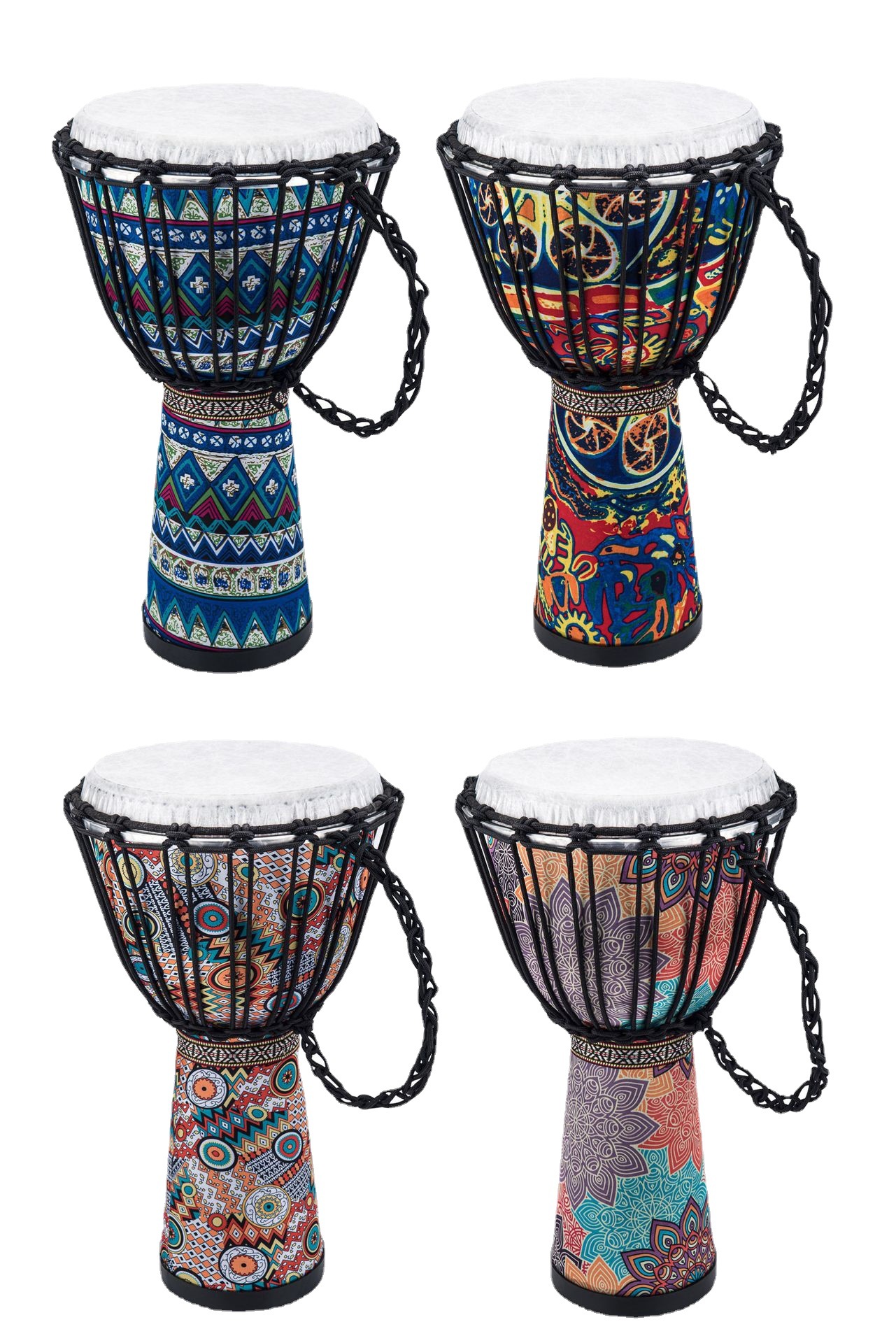 Tomi PVC imitation sheepskin African drum for adults and children beginners 10 inch carbon fiber ultra-light adjustable tambourine