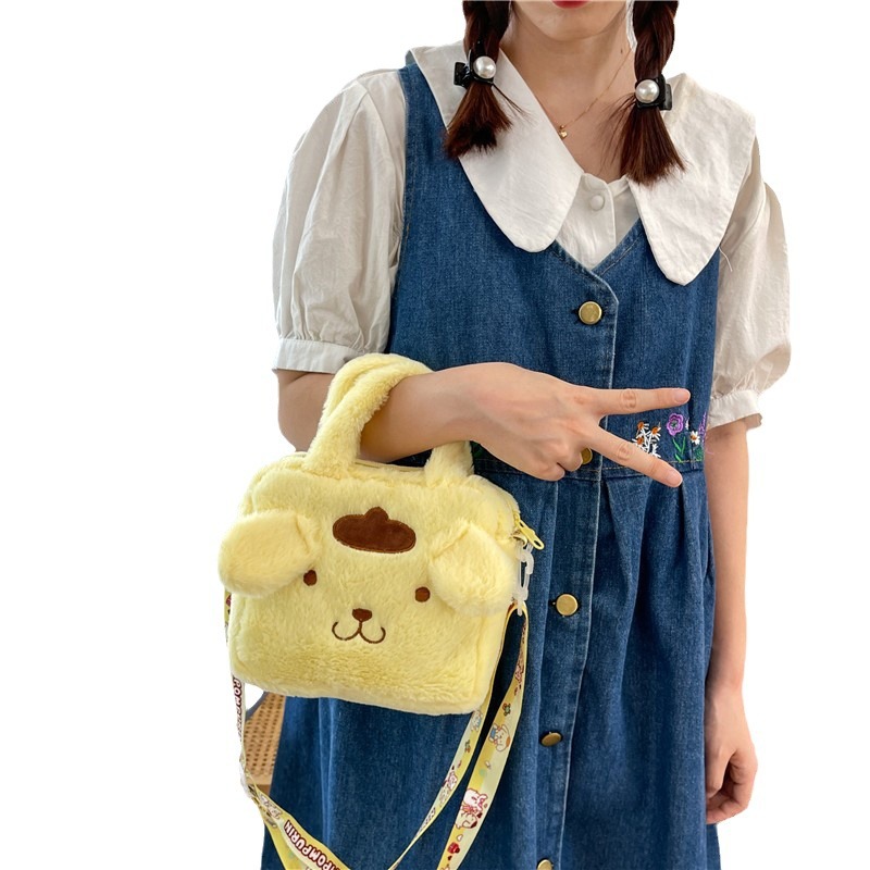 New cartoon cute handbag plush toy Japanese candy bag grab machine bag girl heart student gift wholesale