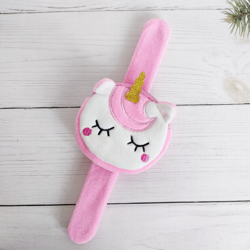 Children's plush cartoon snap ring cute coin purse couple bracelet female stitch racket ring Japanese and Korean creative gift