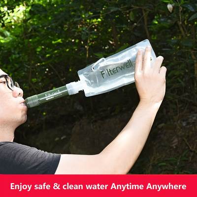 Outdoor Water Purifier Outdoor Drinking Water Purification Straw Outdoor Portable Water Purification Tool Outdoor Water Purification Ultrafiltration Membrane