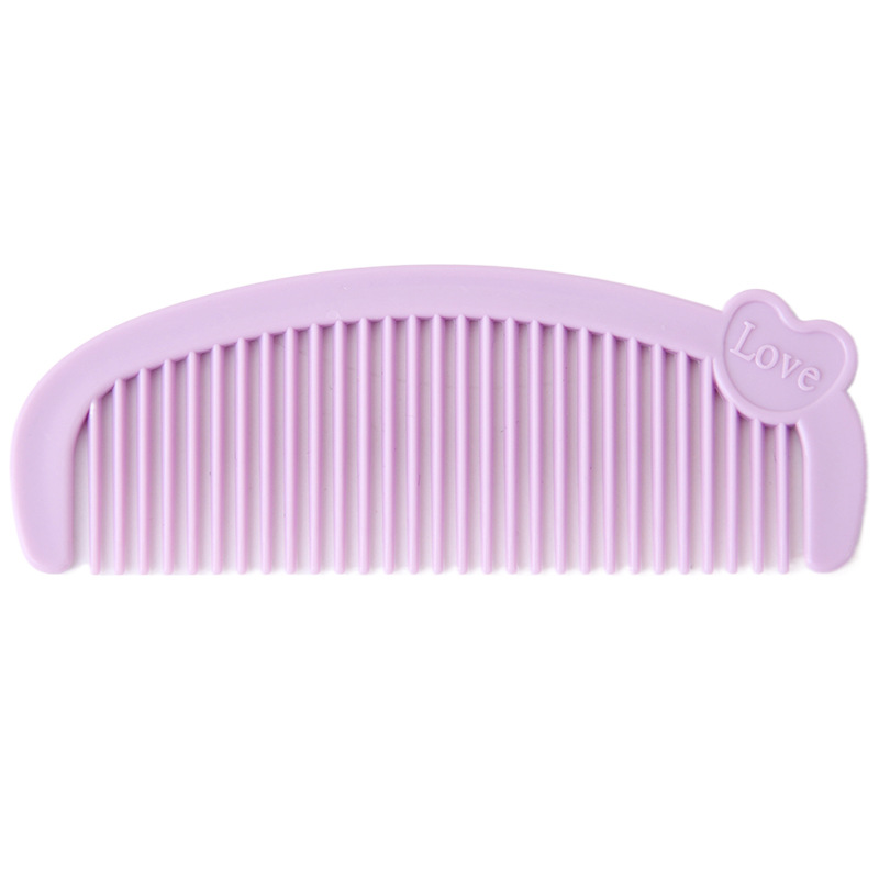Cartoon love mini comb cute girl portable hair comb home Children Baby girl comb hair comb