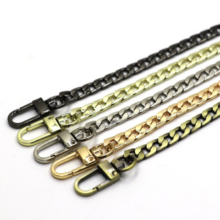 Spot finished chain high-grade Korea 7mm flat chain bag chain accessories metal bag chain bag belt metal bag belt