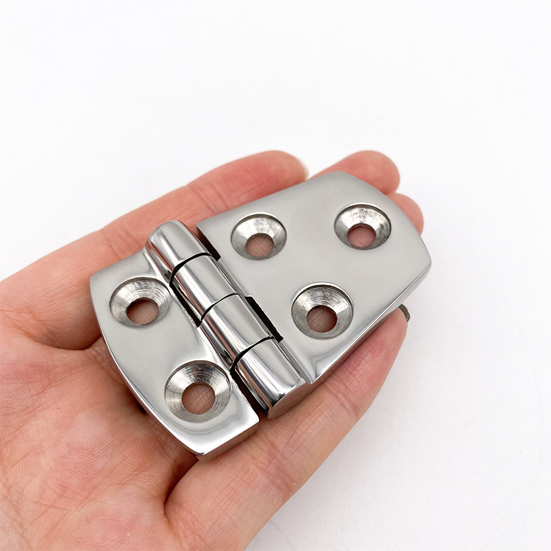 316 stainless steel five-hole hinge 57*38 yacht RV accessories thickened flat open hinge industrial heavy-duty hinge