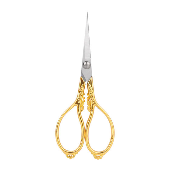 Lin Taizuo DIY handmade small scissors special paper-cut gold scissors stainless steel tea bag window flower auspicious cloud scissors