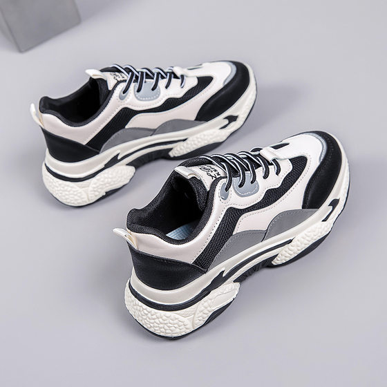 Internet-famous Torre Shoes Women's Spring and Summer 2025 Lightweight Thick-soled sneaker Trendy All-match Height-increasing Student Shoes Casual Shoes for Women