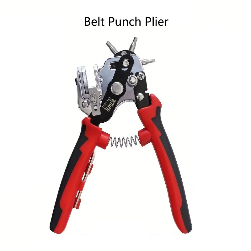 Punching pliers belt strap multi-function punching tool penetrating pin punch ring porous six-hole wholesale
