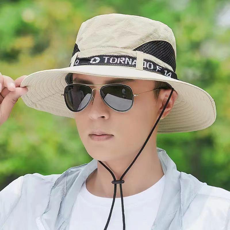 Hat men's sun hat outdoor summer sun protection Travel Leisure Korean fisherman hat men's mountaineering fishing sun hat