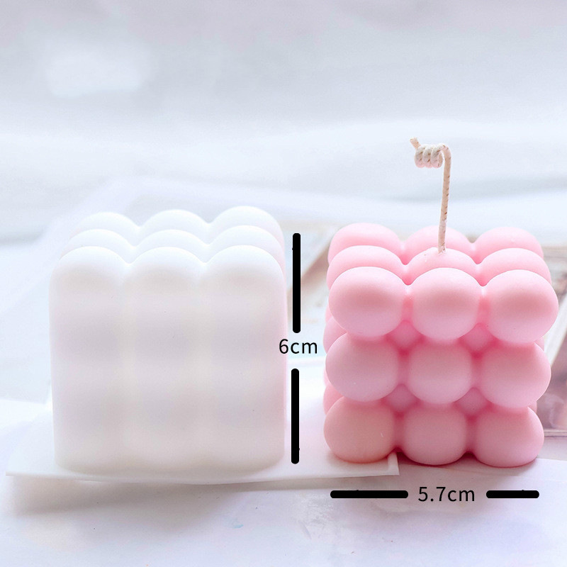Spot 15 Even Small Rubik's Cube Silicone Magic Ball Model Mu Si Cake Mold DIY Homemade Aromatherapy Candle Soap Mold