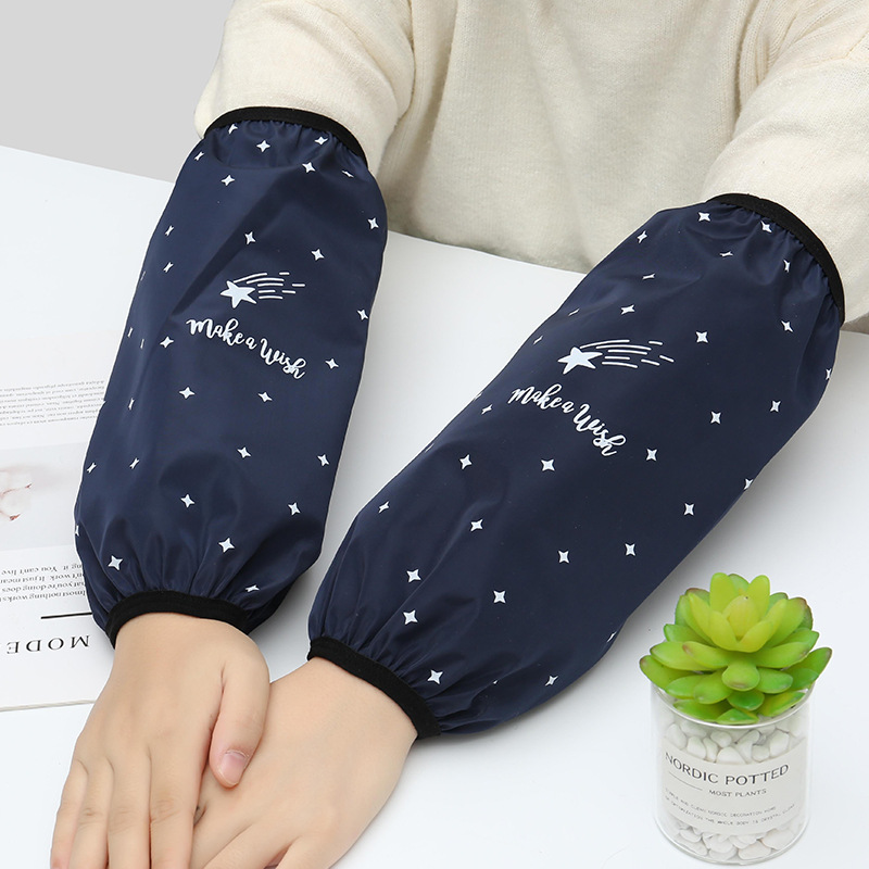 New autumn and winter waterproof sleeve long household anti-fouling and anti-oil kitchen sleeve men and women students factory wholesale