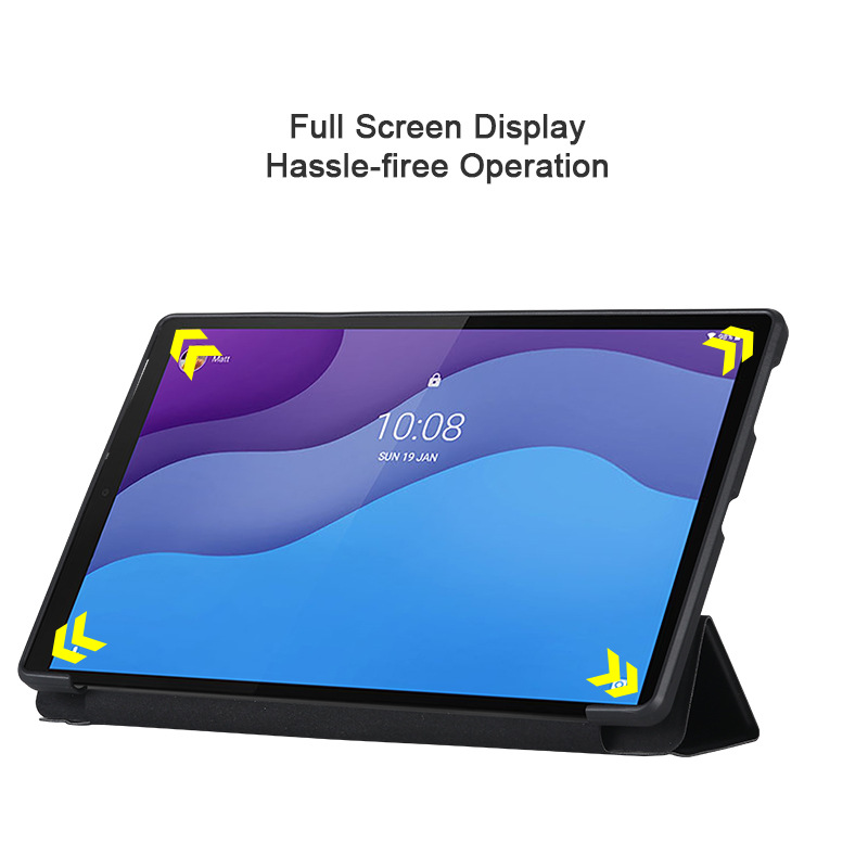 Suitable for Lenovo Xiaoxin 10.6 protective case Tab M10plus tri-fold leather case X306/605 silicone pro12.7