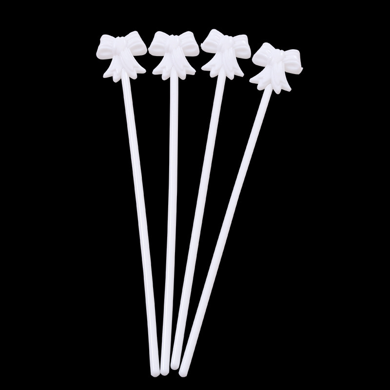 20cm automatic inflatable balloon support Rod White bow support Rod 5-inch self-explosion small balloon clip Rod wholesale