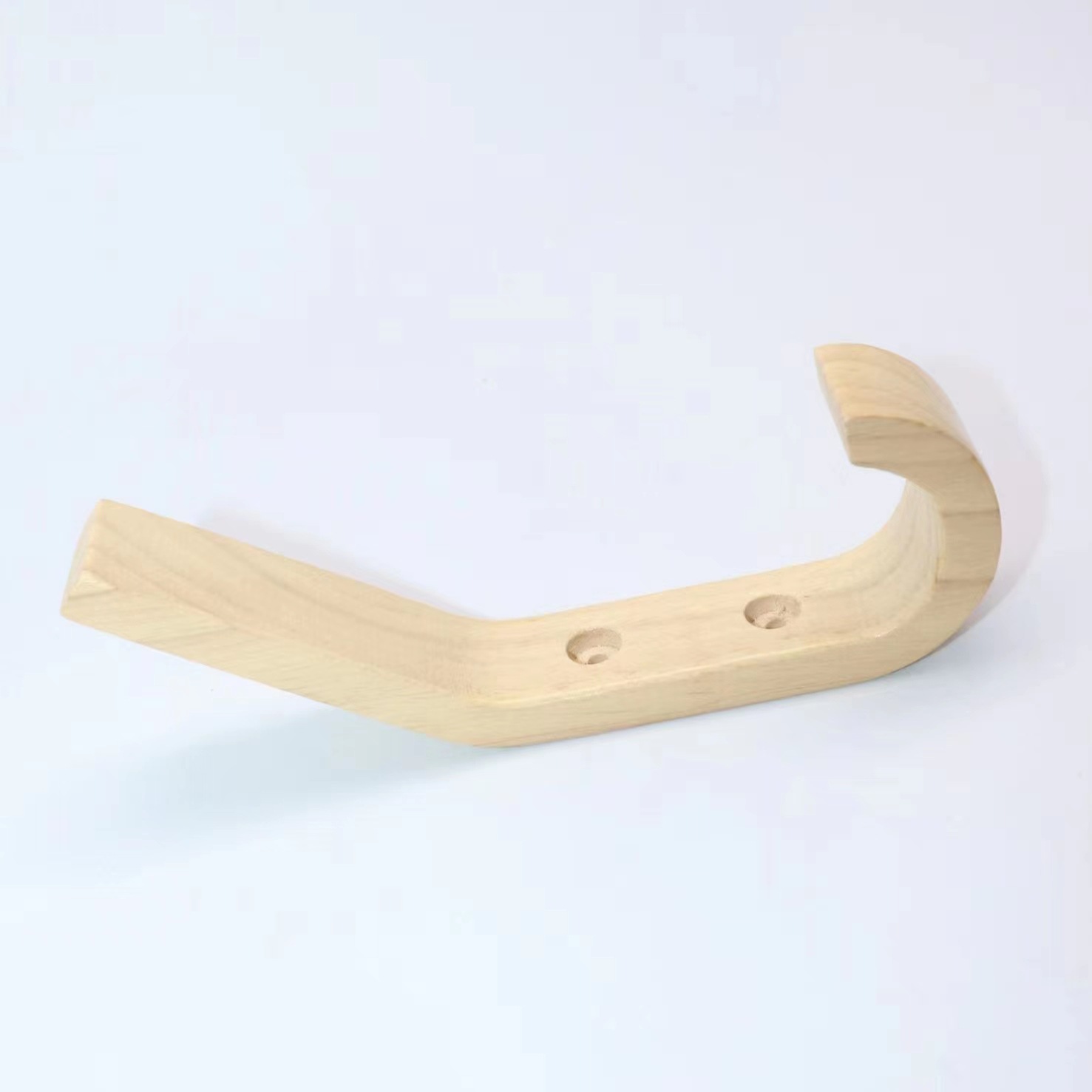 Creative Solid Wood Hook Walnut Clothes Hook Original Color Wooden Coat Hook Wall Hallway Coat Beech Kick