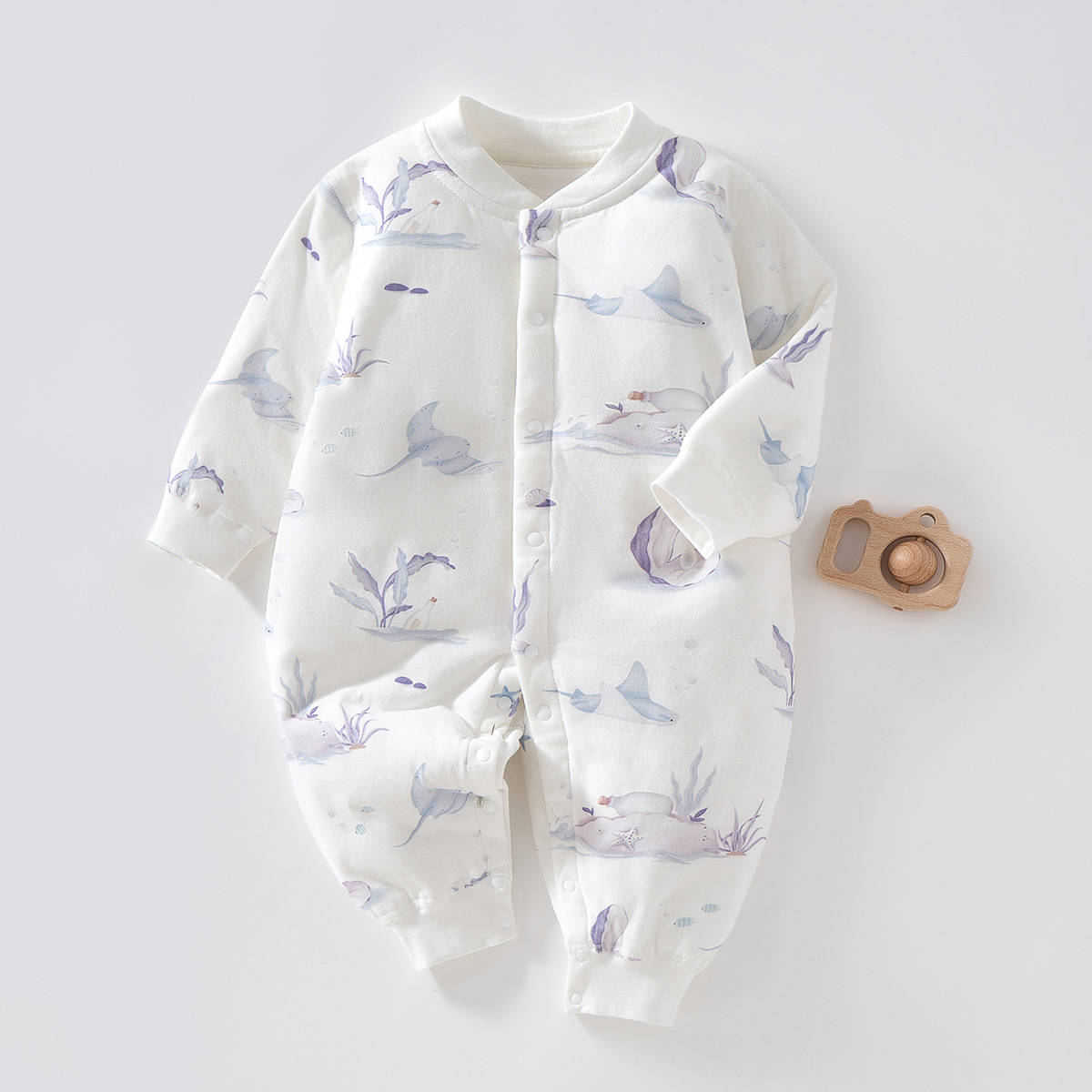Newborn clothes cotton romper 40g boneless jumpsuit baby autumn and winter clothing thin cotton romper baby jumpsuit