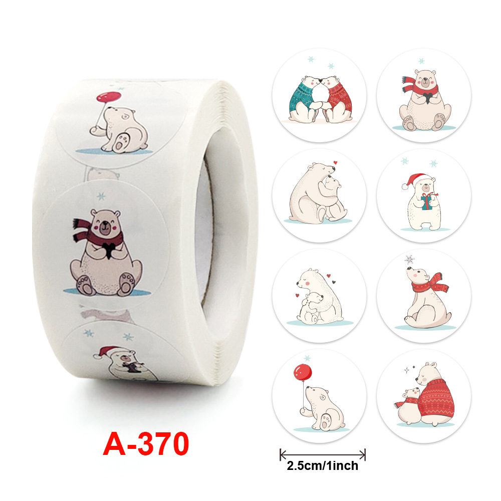 Rolled Children's Cartoon Animal Sticker Thank You Sticker Baby Sticker Art Kindergarten Teacher Motivational Reward Roll Adhesive
