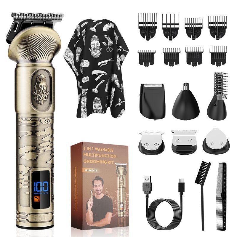 Men's Household Electric Shaver Amazon New Multi-function Hair Changing Hair Cutter Nose Hair Cutter Set Razor