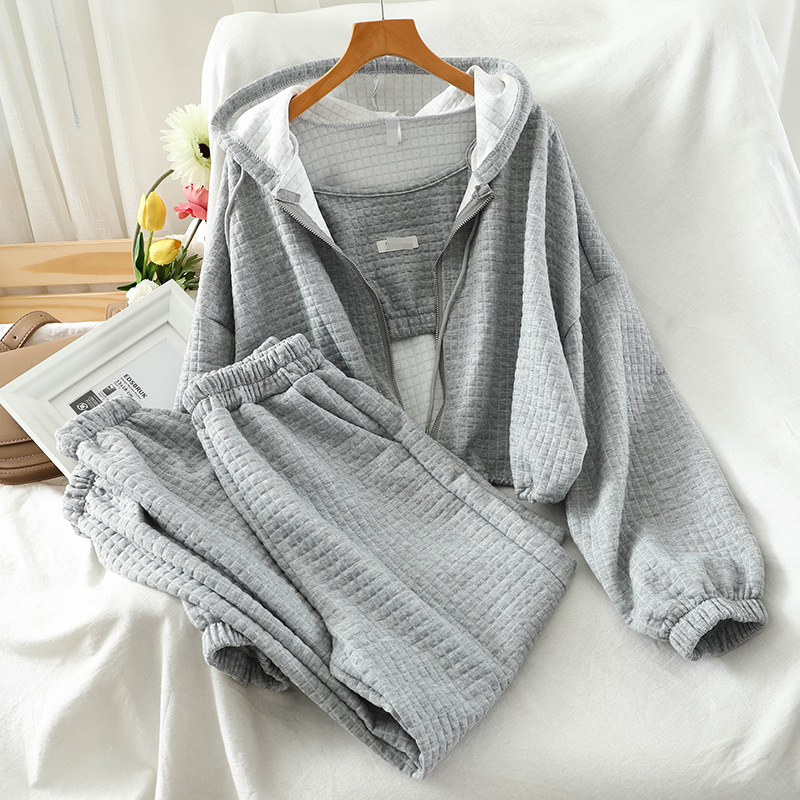 Western Style Large Size Early Autumn Foreign Trade Casual Suit Women's Retro 2024 New Casual Sports Loose Jacket Pants