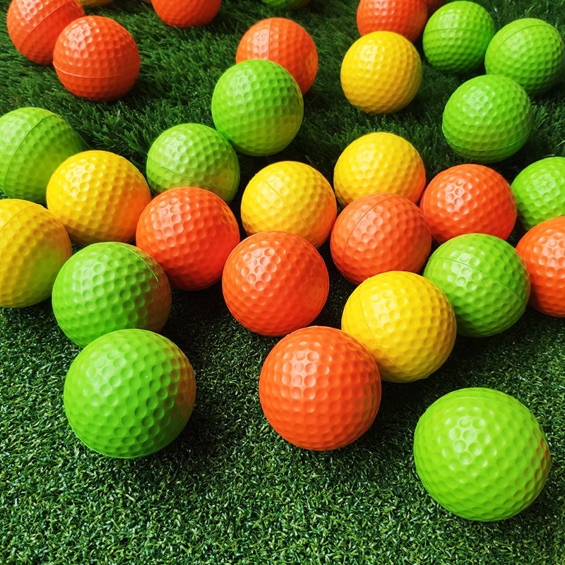 4.2cm golf Pu soft ball indoor golf practice ball training color ball soft Golf