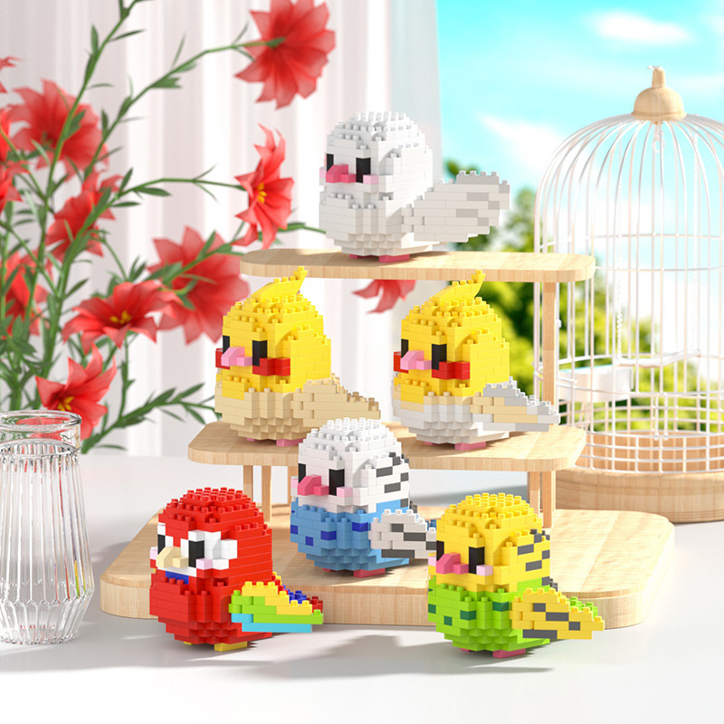 Совместимость с Lego Творческий DIY мультфильм Милая птица животное микро алмаз мелкие частицы строительные блоки Сборка игрушки для стойла