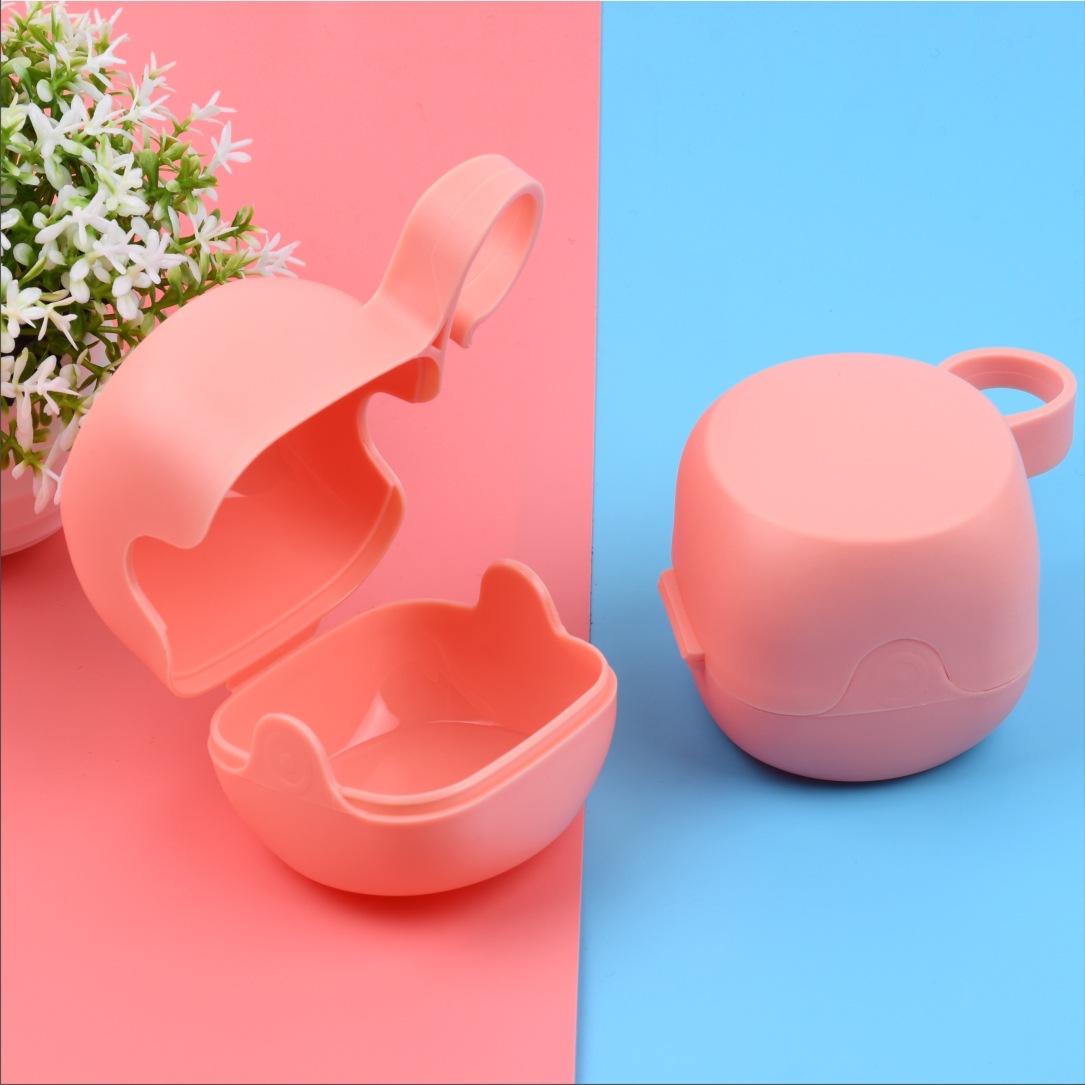 Portable Pacifier Box Baby Pacifier Box pp Wide Mouth Pacifier Box Portable Dustproof Pacifier Storage Box