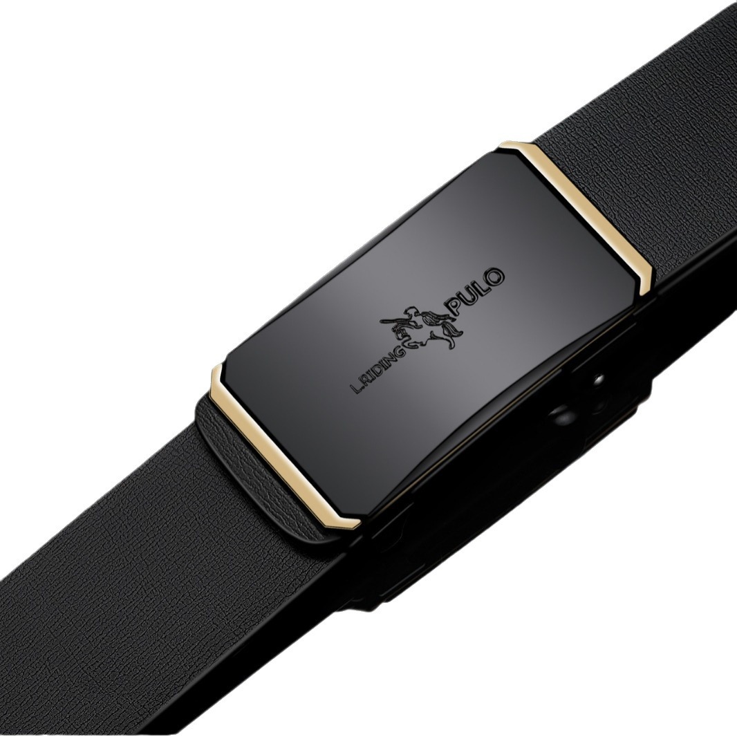 [Subsidy] Paul genuine goods Men's Belt Automatic Buckle Explosions Fashion Business All-match Belt High-end Trousers