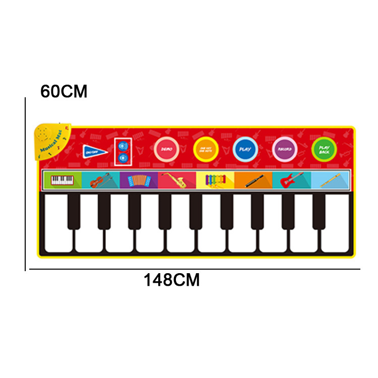 Cross-border children's toys variety of piano musical instruments music blanket baby educational dance blanket game mat boys and girls gift