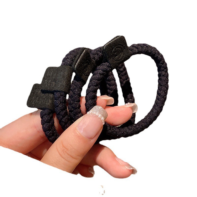 Ingenuity Basic Plush Hair Ring Autumn and Winter Thick Korean Style Hair Rope Simple Ponytail High Elastic Rubber Band Free Shipping