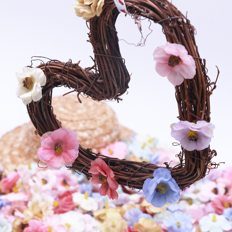 3cm artificial flower head small Daisy silk cloth artificial flower accessories artificial flower decoration material wreath artificial flower