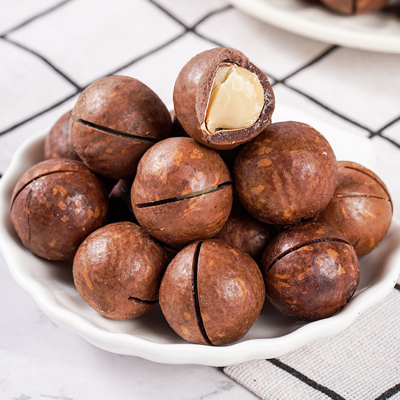Macadamia fruit cream flavor new goods large particles Internet celebrity casual snack bag canned wholesale and retail