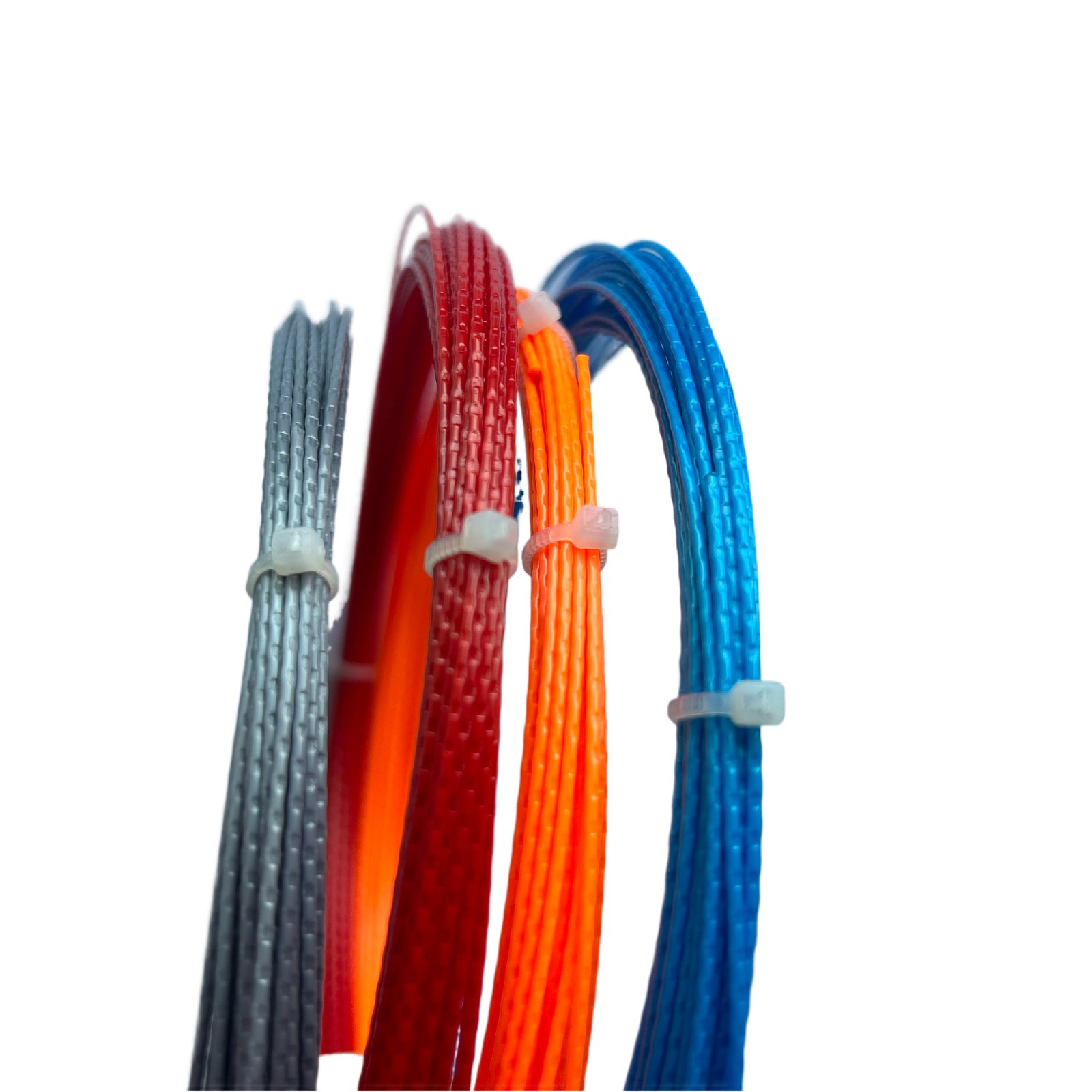 Alpha bamboo stripe single tennis line beginner polyester durable tennis hard line 12 m 1.25MM