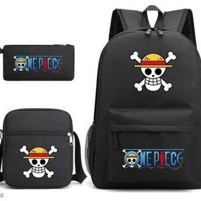 Backpack Student Schoolbag CR7 Student One-shoulder Crossbody Bag Mobile Phone Bag Backpack Three-piece Large Capacity Sports Bag