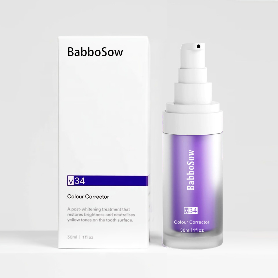 v34 Purple toothpaste Press toothpaste teeth oral cleaning whitening toothpaste Purple toothpaste cross-border