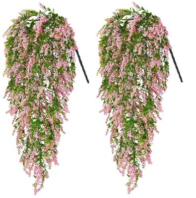 Wisteria artificial flower artificial flower rattan plastic flower ceiling 2 feet wheat ear foam lavender green plant vine