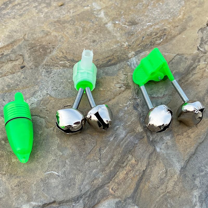 Sea Pole Bell light sea pole plastic clip Bell spiral bell alarm sea pole Bell light fishing gear accessories