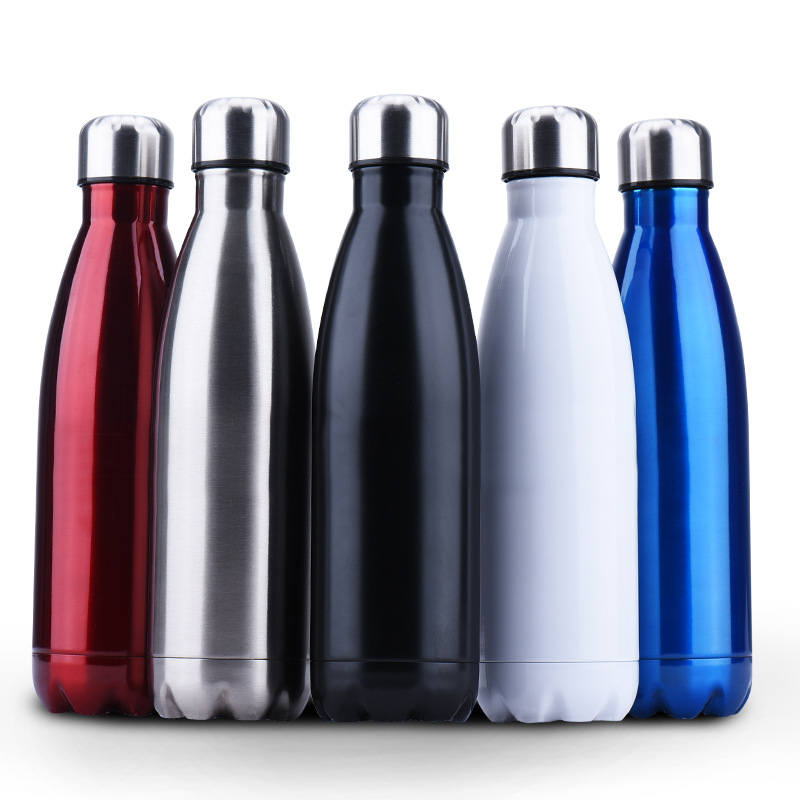 Cross-border Coke Bottle Long-lasting Thermos Double-layer Sports Bottle Large Capacity 304 Stainless Steel Amazon Cup