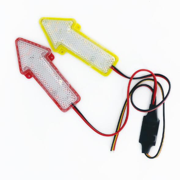 LED Flow Signal arrow light led ultrasonic 12V car motorcycle Decoration Module universal accessories