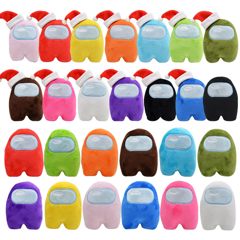 Cross-border among us plus space wolf killing game doll plush toy cute doll generation hair