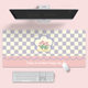 Oversized ins Style Plaid Mouse Pad Cute Flower Bear Laptop Keyboard Pad Office and Study Desk Pad
