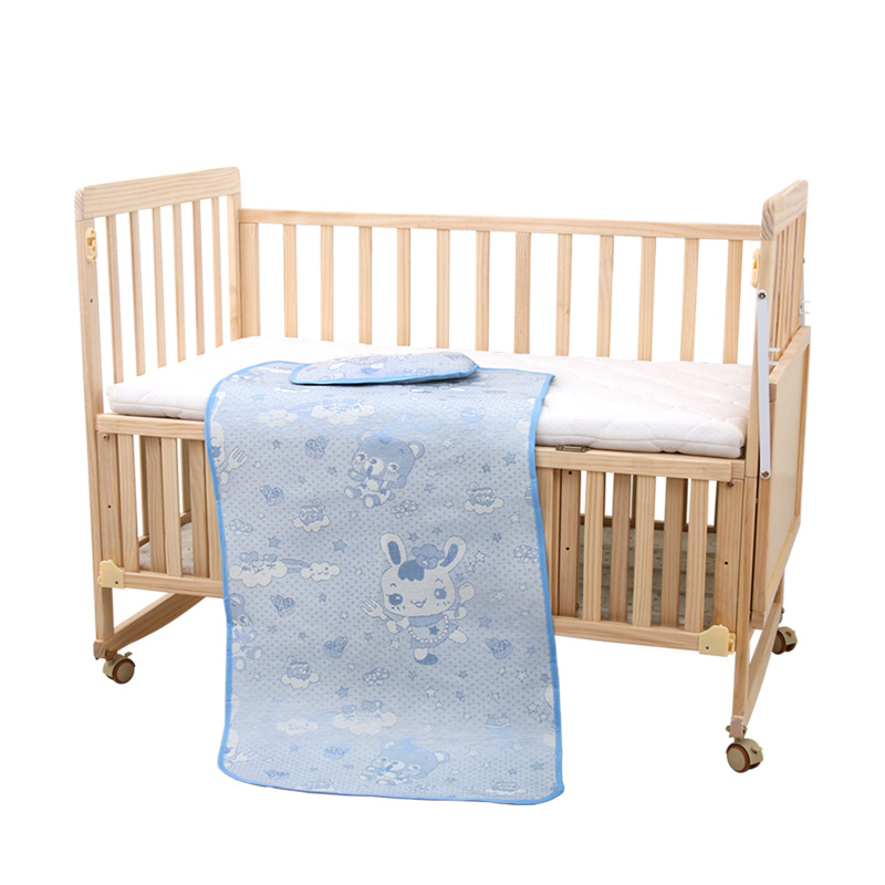 Spot baby bed mat sweat-absorbent breathable ice silk mat baby mat piano mat kindergarten nap mat printable