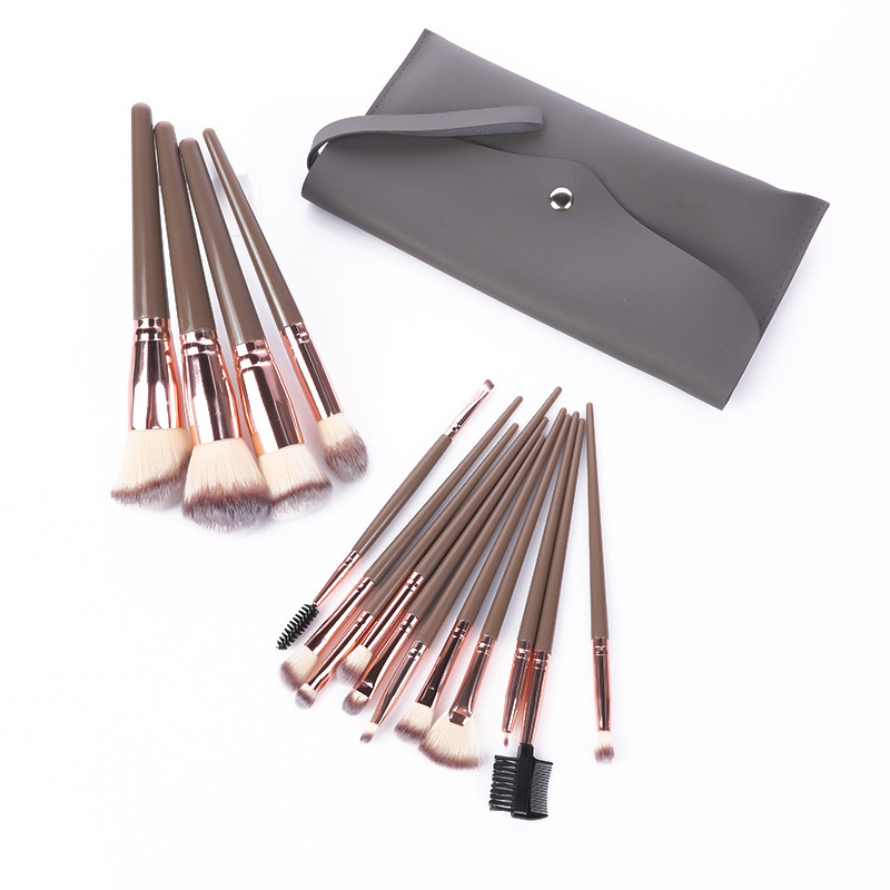 Makeup Brush suit 15 PCs soft hair loose powder blush Foundation eye shadow concealer brush makeup eyebrow brush portable full set of tools