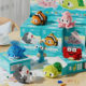 [wholesale generation] marine small biological series puzzle assembled building blocks compatible with Lego toy micro particles cross border