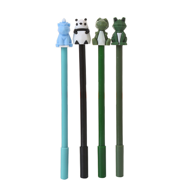 Creative animal modeling gel pen cute student exam black fountain cartoon office stationery sign pen wholesale