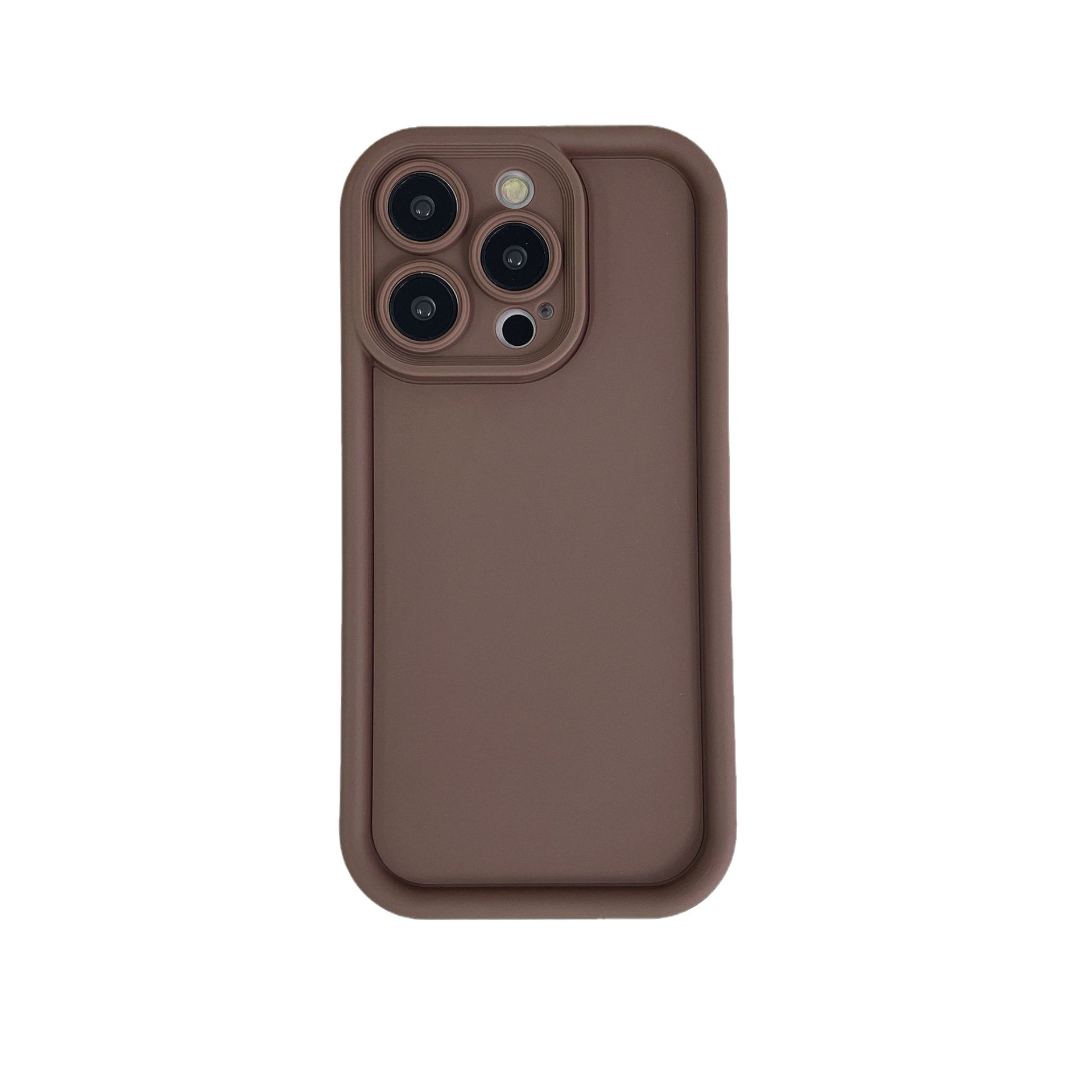 Advanced Sense Solid Color Emery iPhone16PRO Phone Case for Apple 14 All-inclusive 11 Protective Case TPU